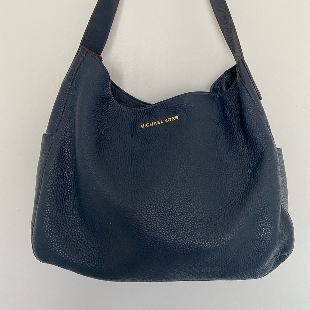 Michael Michael Kors Large Navy Shoulder Bag